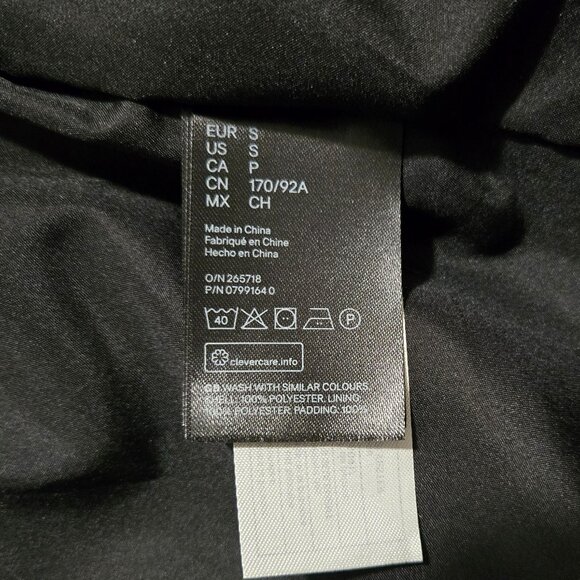 H&M Men’s Black & White Plaid Puffer Jacket – Size Small (NWOT) - Picture 8 of 8